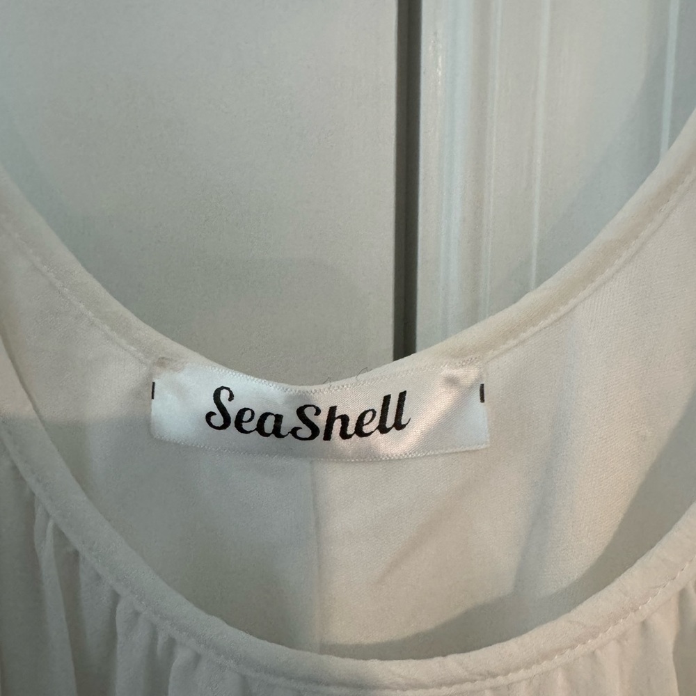 WHITE MAXI DRESS - Picture 5 of 8